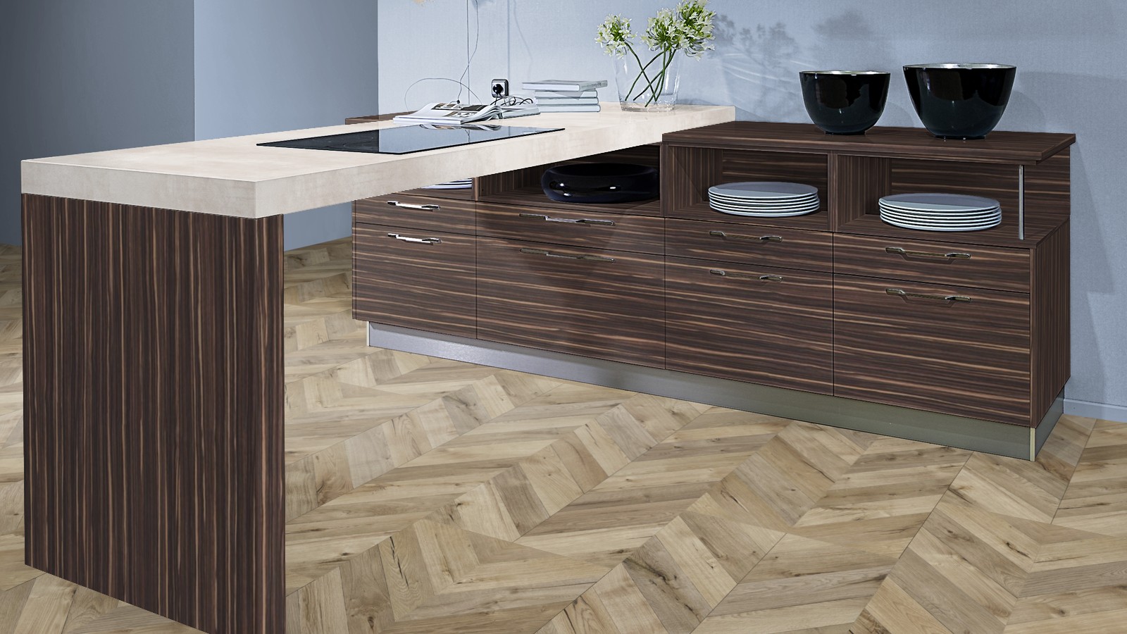 Ламинат Kaindl Natural Touch Широкая доска елочка Дуб Рочеста К4378 RH 1383×244×8 фото в интерьере Ламинат Kaindl Natural Touch Широкая доска елочка Дуб Рочеста К4378 RH 1383×244×8 фото в интерьере